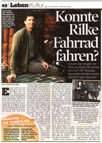 Rilke in der Bams