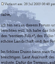 Berichte aus Duino gibts im Forum