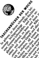Literarische Welt - Taschenb�cher der Woche