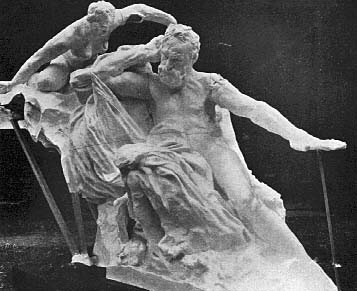 Entwurf eines Denkmals f�r Victor Hugo mit dem Genius des Ruhms