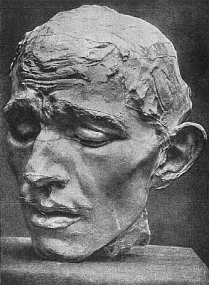 Kopf eines der B�rger von Calais (Gips)